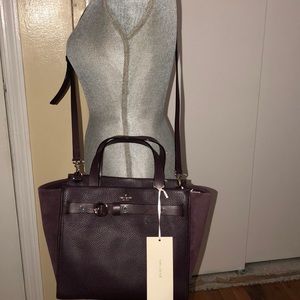 Kate spade sandrine satchel bag in mahogany